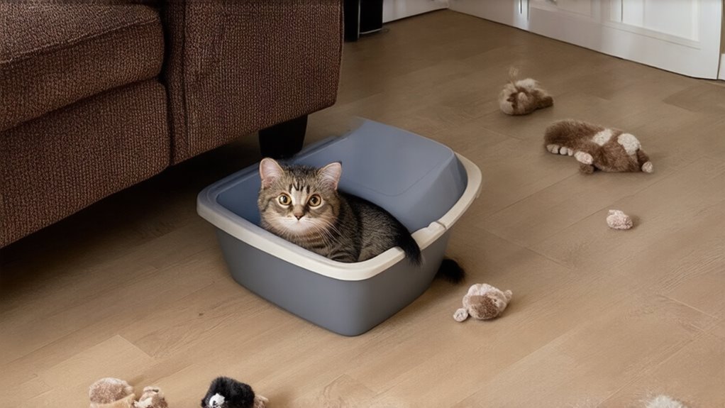 litter box anxiety signs