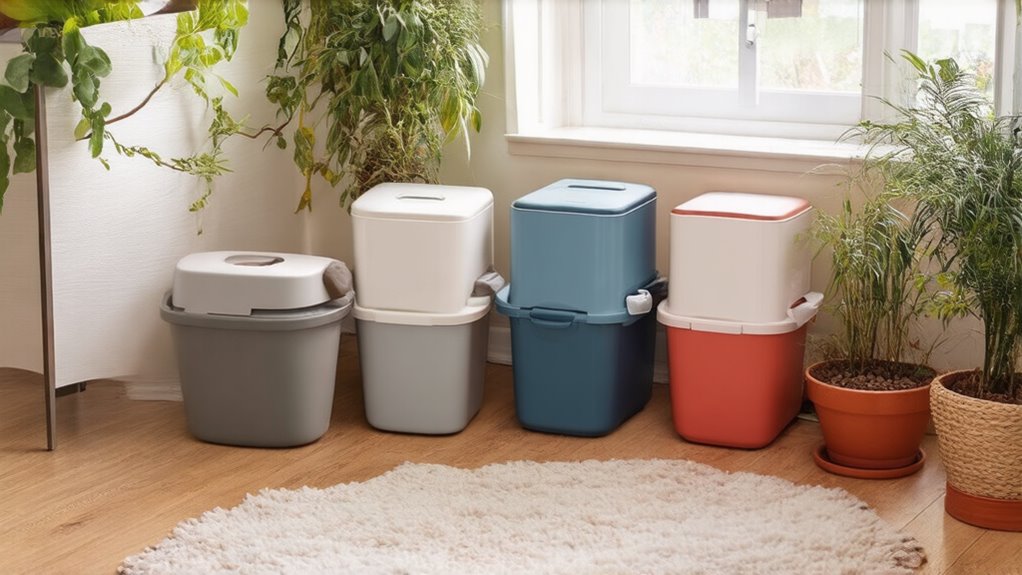 multiple boxes for cleanliness