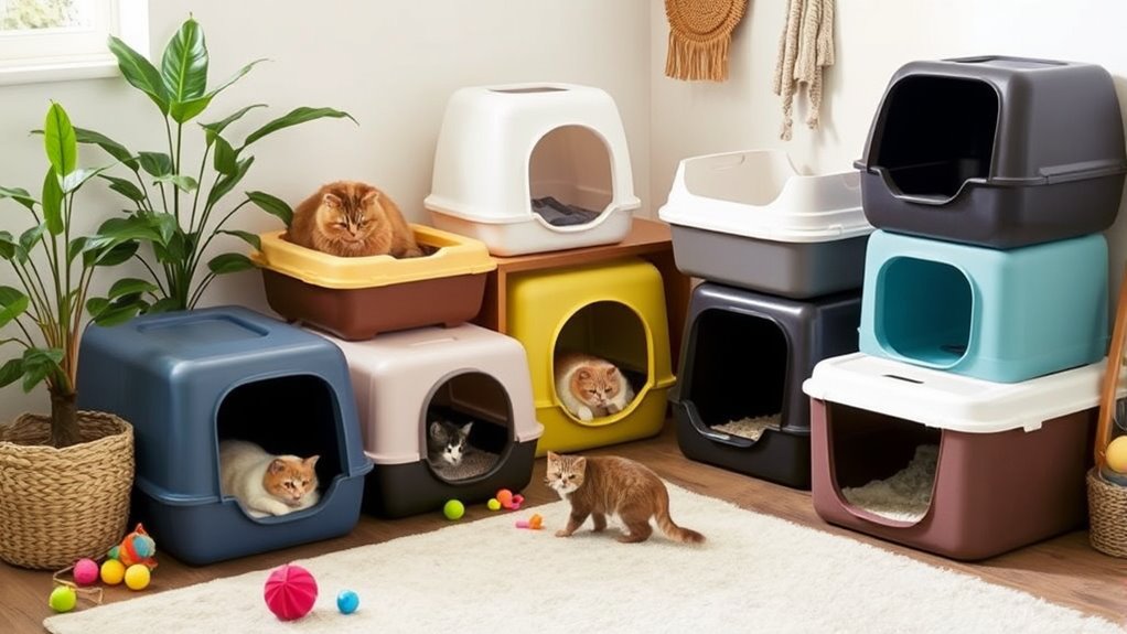 affordable litter boxes selection